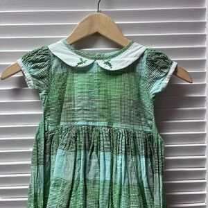 Well Dressed Wolf Green Pleated Sundress with Peter Pan Collar